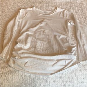 White maternity tee